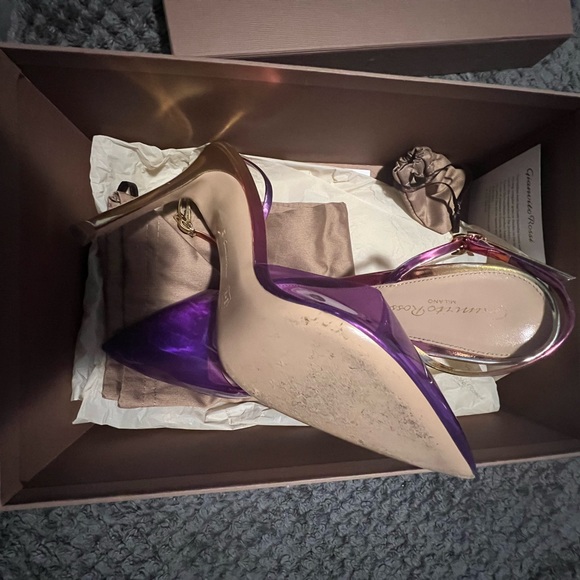 Rossi Purple sling backs - Picture 4 of 4